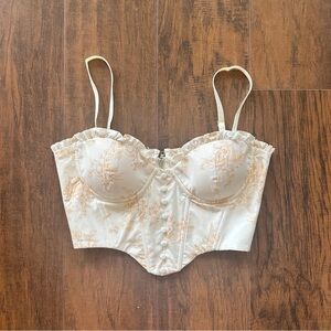 Oh Polly corset cropped bustier top